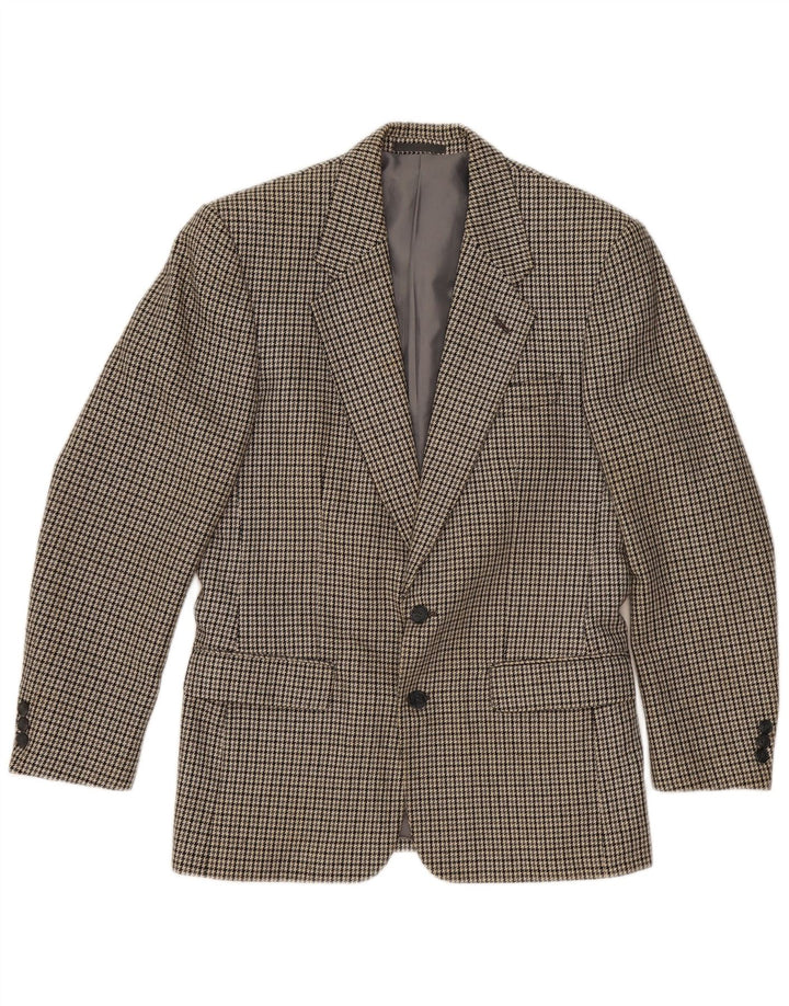WELLINGTON Giacca blazer quattro stagioni da uomo UK 38 pied de poule grigio medio