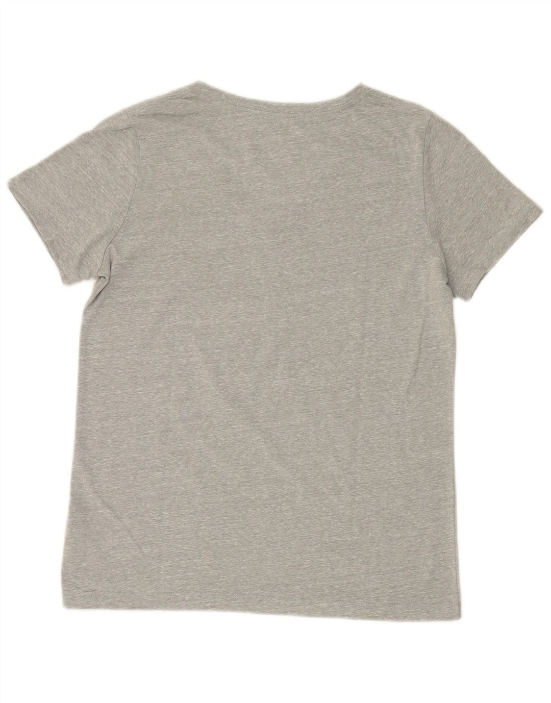 CONVERSE Womens Classic Fit Graphic T-Shirt Top UK 12 Medium Grey Cotton