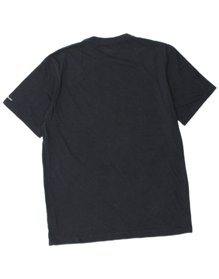T-shirt grafica regolare da uomo UNDER ARMOUR Heat Gear Top grande in cotone nero