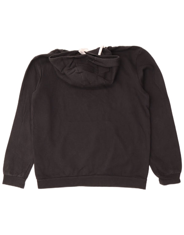 Felpa con cappuccio da uomo Adidas Medium in cotone nero