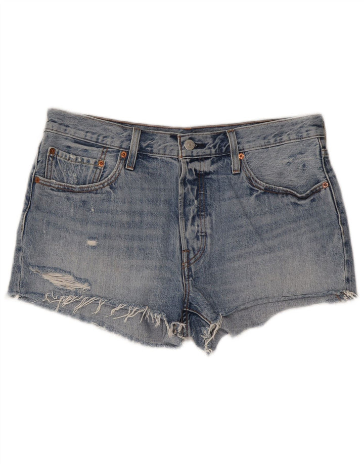 Shorts in denim Levi's da donna 501 W32 Blu Medio Cotone