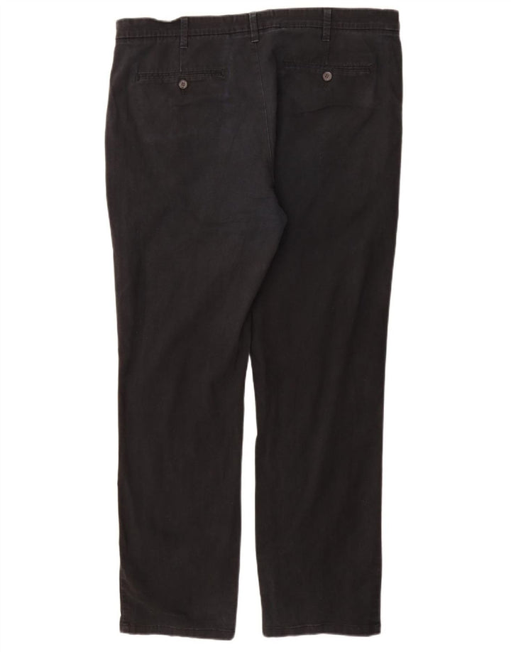 Pantaloni chino vestibilità regolare da uomo Marks & Spencer W38 L33 cotone nero