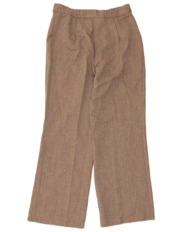 Pantaloni casual dritti da donna Marks & Spencer UK 10 piccoli W28 L27 Beige