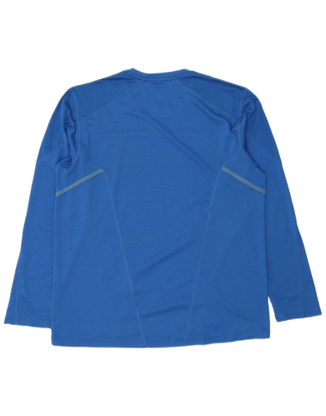 Top Adidas da uomo a manica lunga XL blu in poliestere