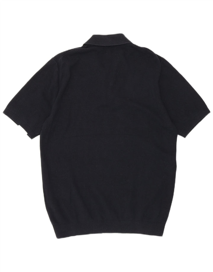 Polo da uomo Reiss in cotone color block medio blu navy