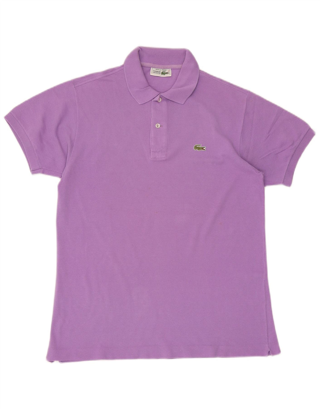 Polo da uomo Lacoste in cotone viola medio