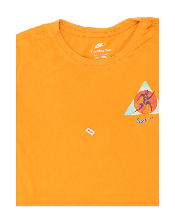 NIKE Mens Graphic T-Shirt Top Medium Yellow Cotton Vintage Nike and Second-Hand Nike from Messina Hembry 