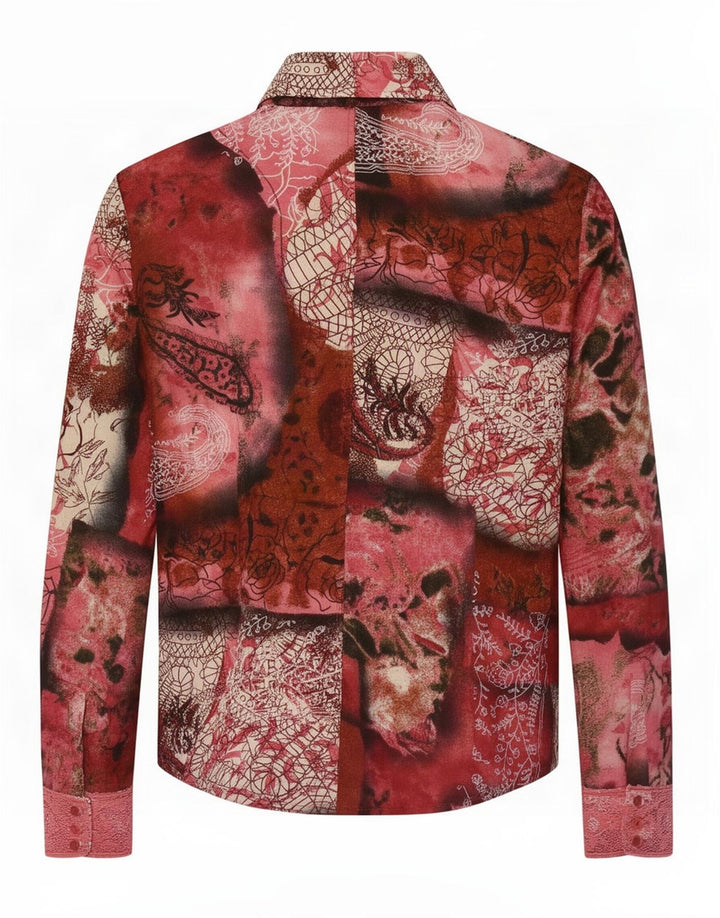 Camicia Donna Mariella Rosati IT 46 Large Patchwork Multicolore