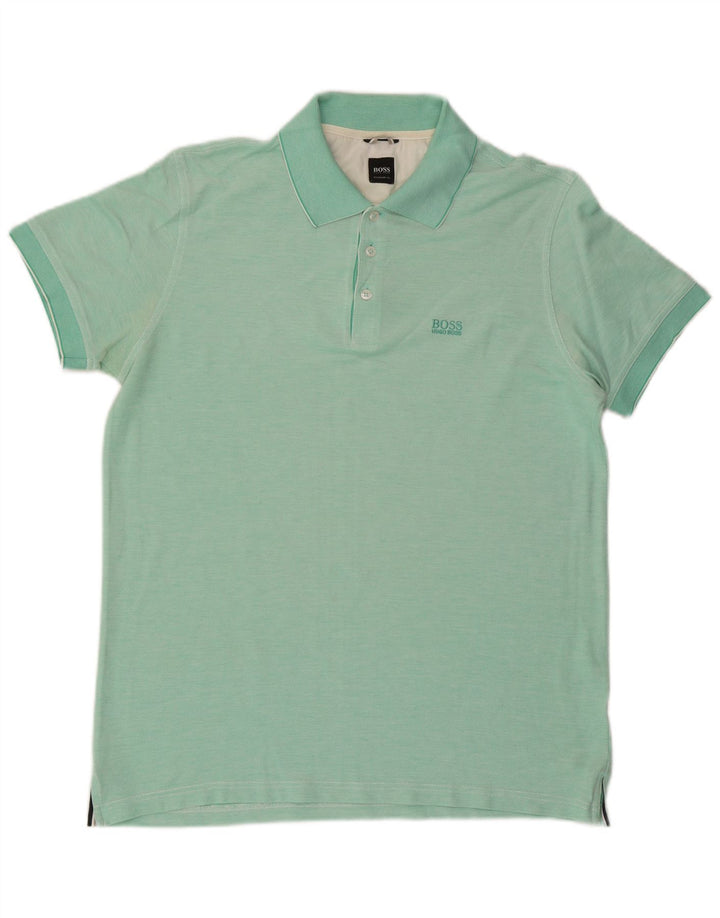 Polo HUGO BOSS da uomo con vestibilità regolare, turchese medio