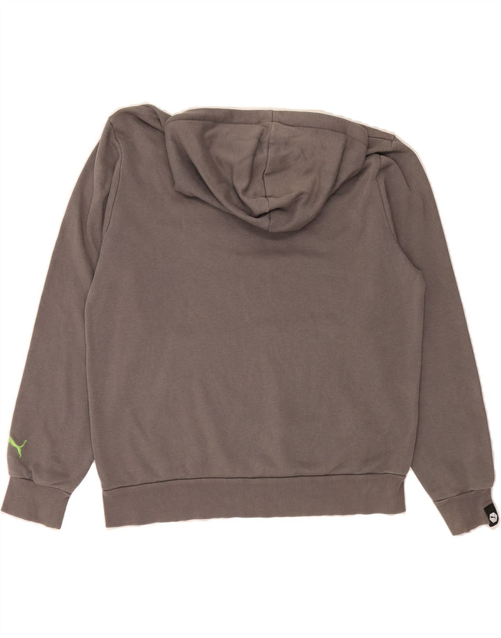 PUMA Mens Graphic Hoodie Jumper Large Grey Vintage Puma and Second-Hand Puma from Messina Hembry 