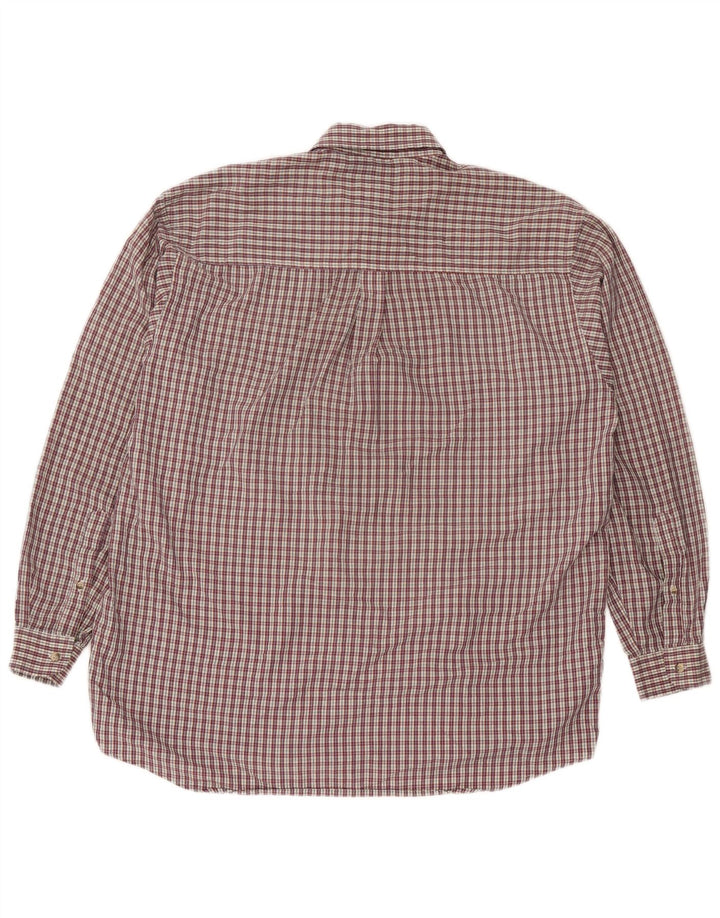 Camicia in flanella da uomo Rohan, poliestere a quadri rossi grandi