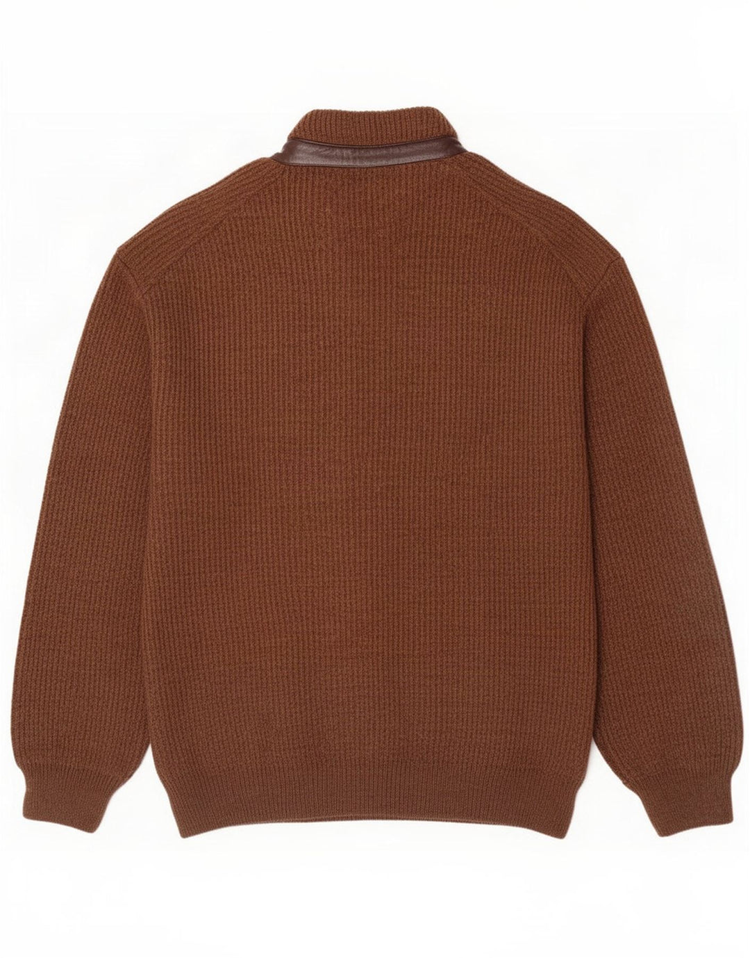 Maglione cardigan da uomo Marek grande acrilico marrone