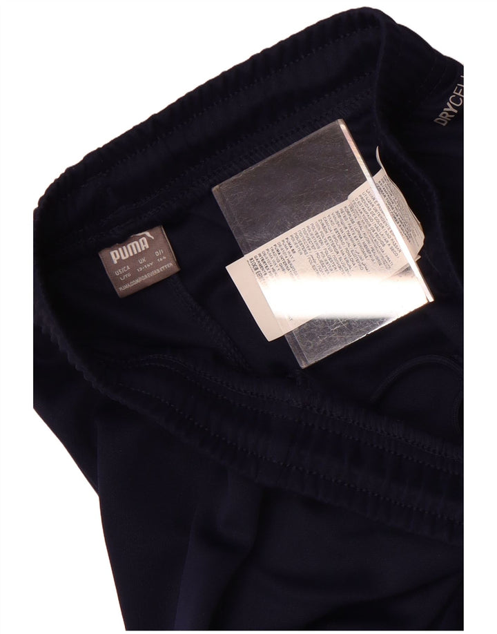 Pantaloni da tuta Puma da ragazzo 13-14 anni in poliestere color block blu navy