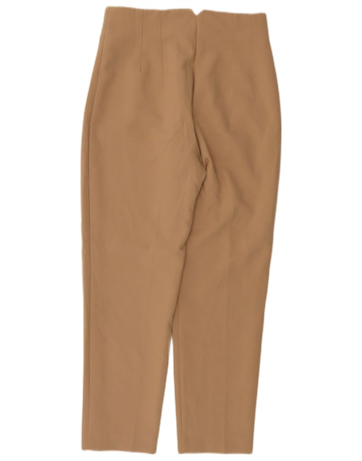 Pantaloni chino affusolati da donna Zara medi W28 L26 poliestere beige
