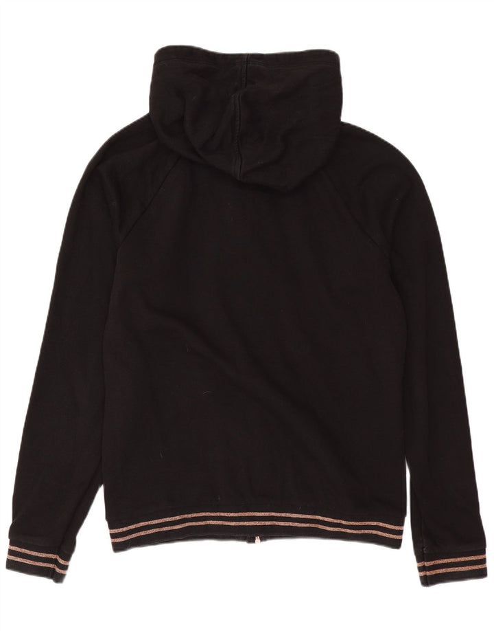 Felpa con cappuccio e zip da donna Puma UK 14 cotone nero medio