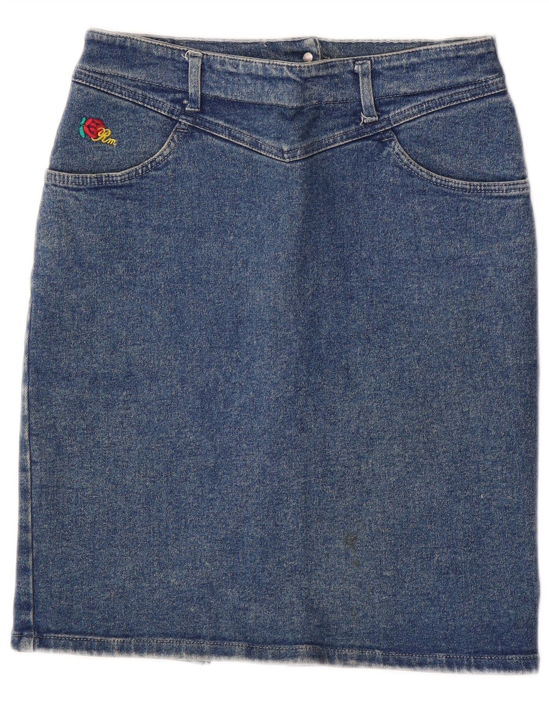 Gonna in denim da donna MASH IT 42 media W32 blu cotone