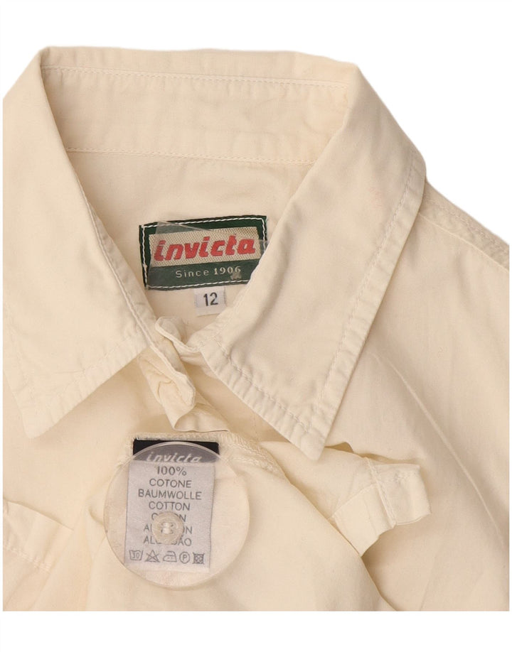 Camicia senza maniche da donna Invicta UK 12 cotone bianco medio