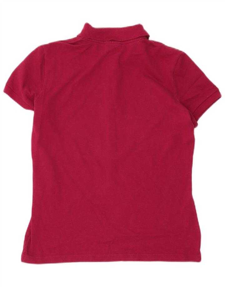 Polo da donna Lacoste taglia 42 grande in cotone bordeaux