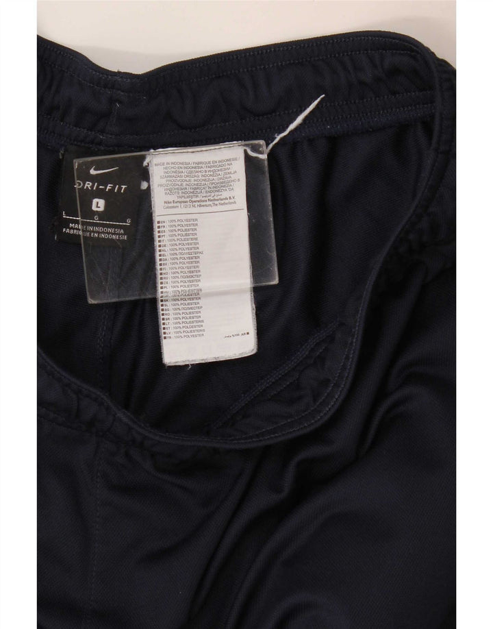 Pantaloni da tuta Nike Dri Fit da uomo, grandi, in poliestere blu navy