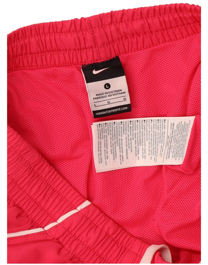 Pantaloncini sportivi Nike da uomo con grafica, grandi, rosa, in poliestere