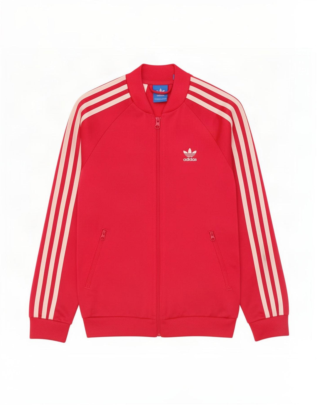 Giacca da ginnastica grafica per ragazze Adidas 11-12 anni in poliestere rosso