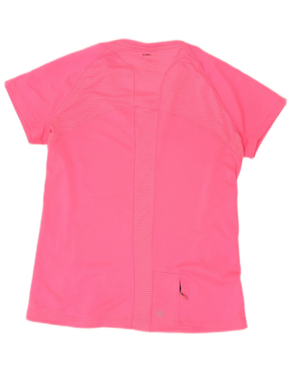 T-shirt Adidas Climacool da donna Top UK 12 poliestere rosa medio