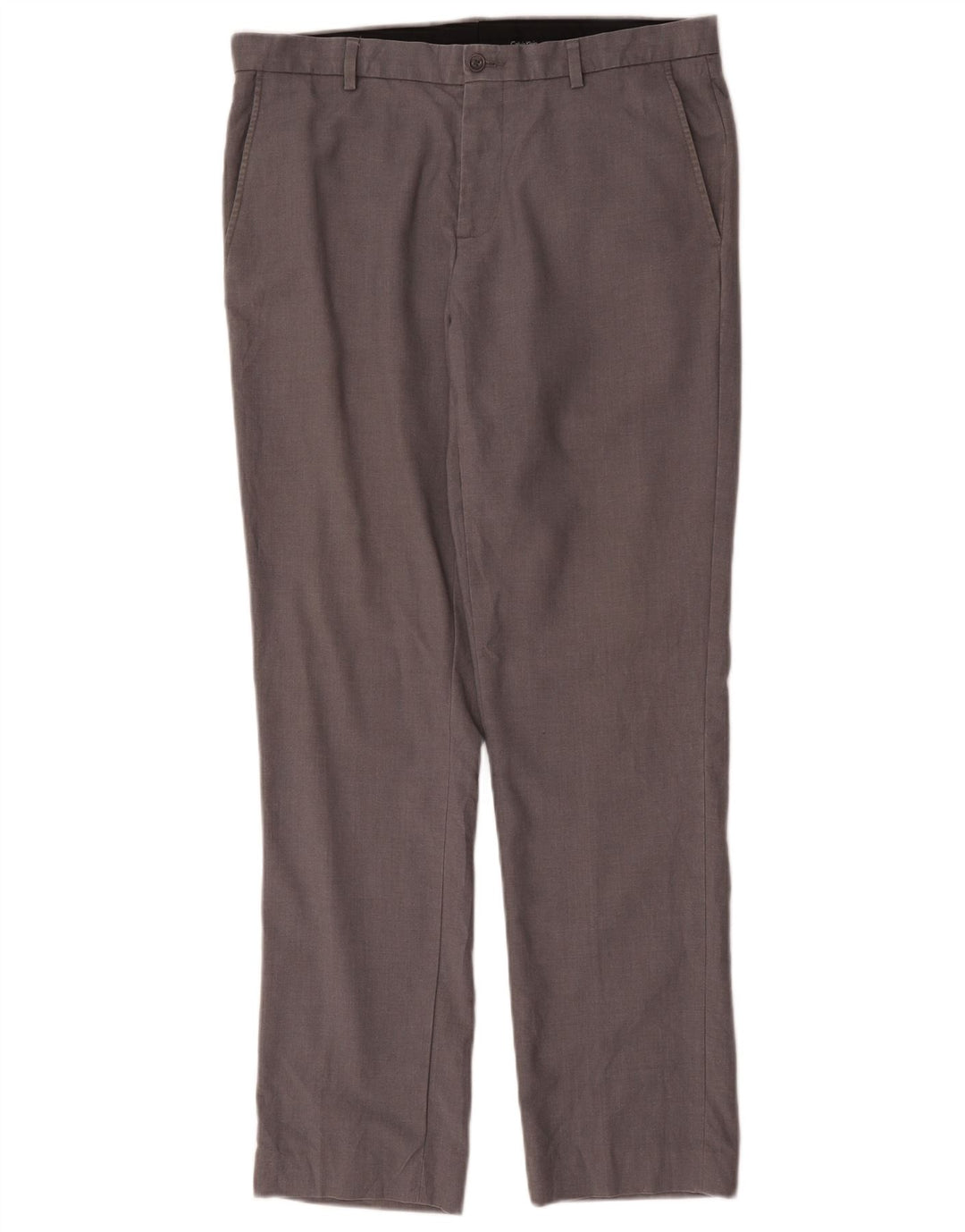 Pantaloni chino dritti da uomo Calvin Klein W33 L32 poliestere grigio