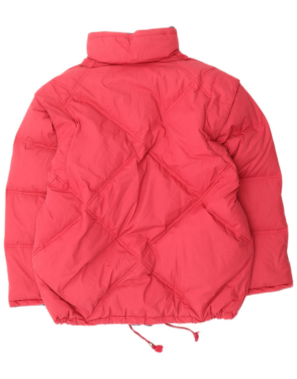 Diadora Mens Reversible Padded Jacket UK 36 Small Red Polyester
