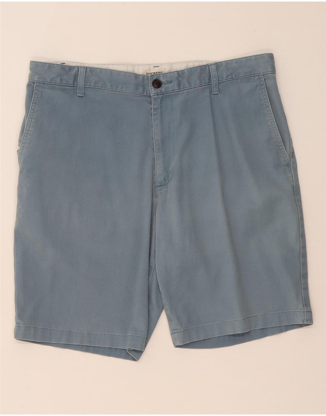 DOCKERS Pantaloncini cargo da uomo W36 grandi in cotone blu