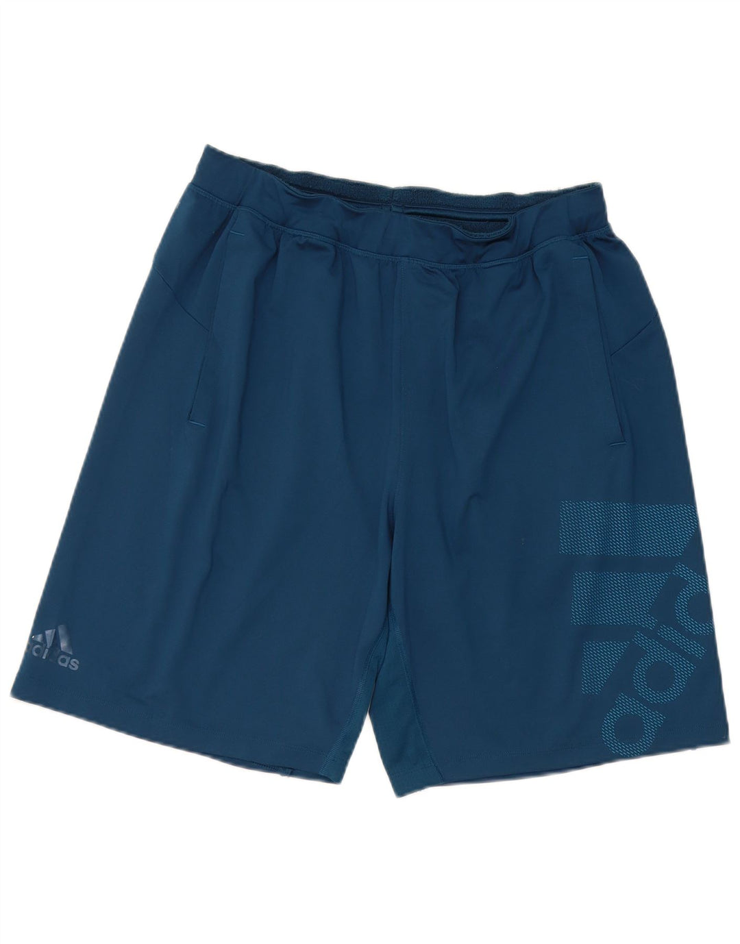 Pantaloncini sportivi Adidas Climalite Graphic da uomo, grandi, in poliestere blu