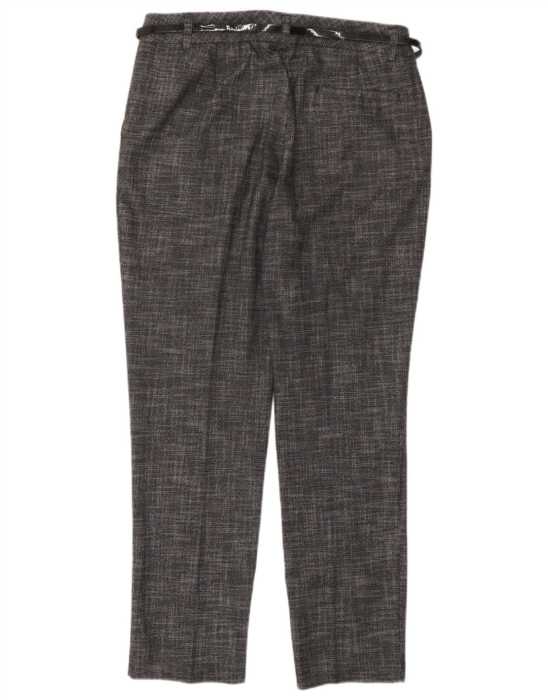 MONSOON Pantaloni casual corti da donna UK 10 Small W27 L28 Grigio chiazzato