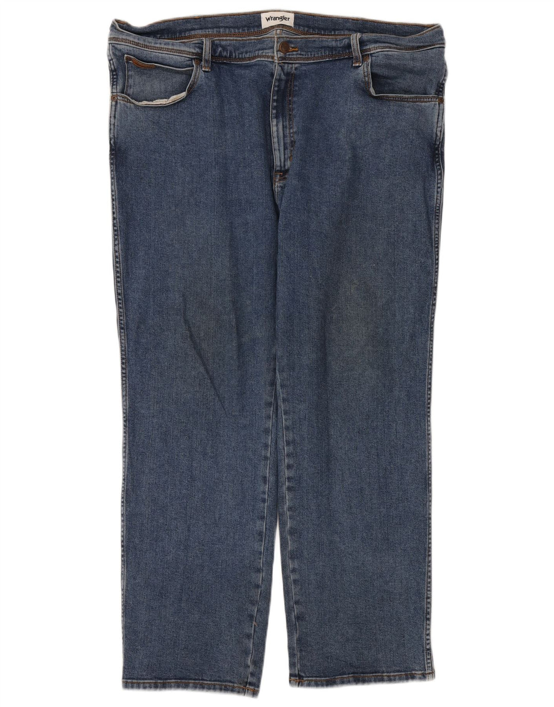 Jeans dritti da uomo Wrangler Texas W44 L30 cotone blu