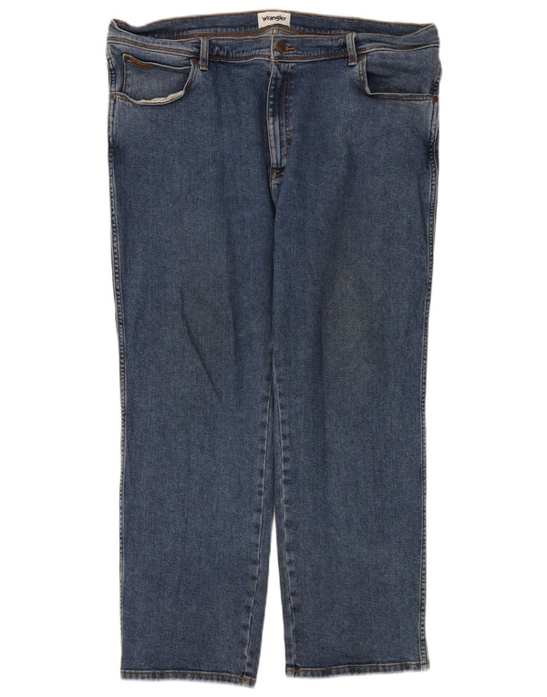 Jeans dritti da uomo Wrangler Texas W44 L30 cotone blu