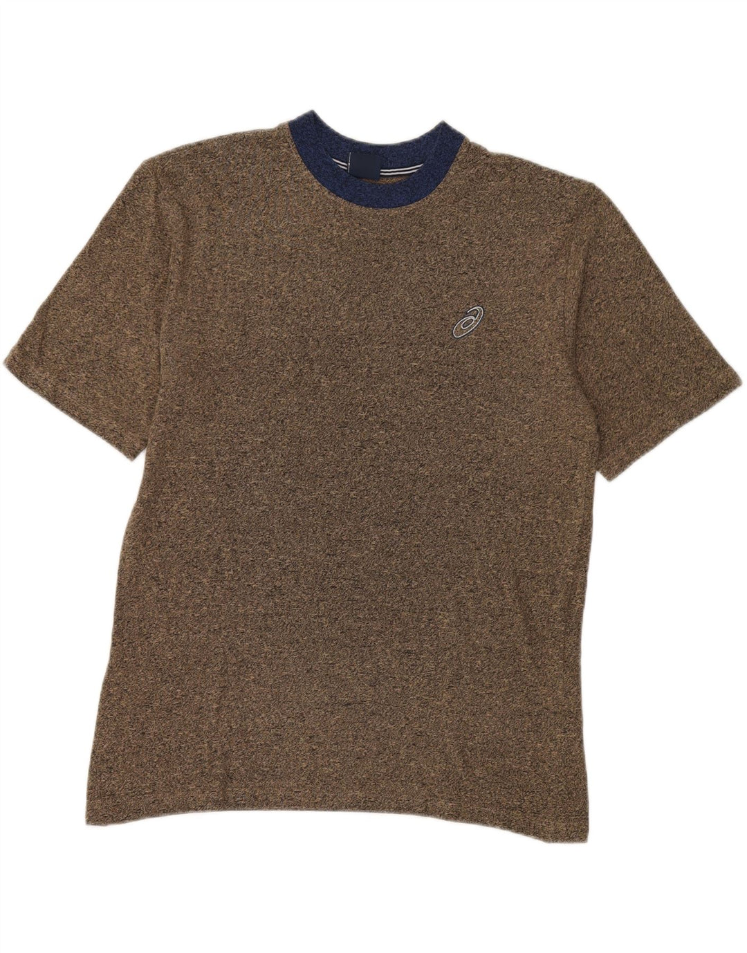 T-shirt ASICS da uomo, taglia grande, in cotone color block marrone