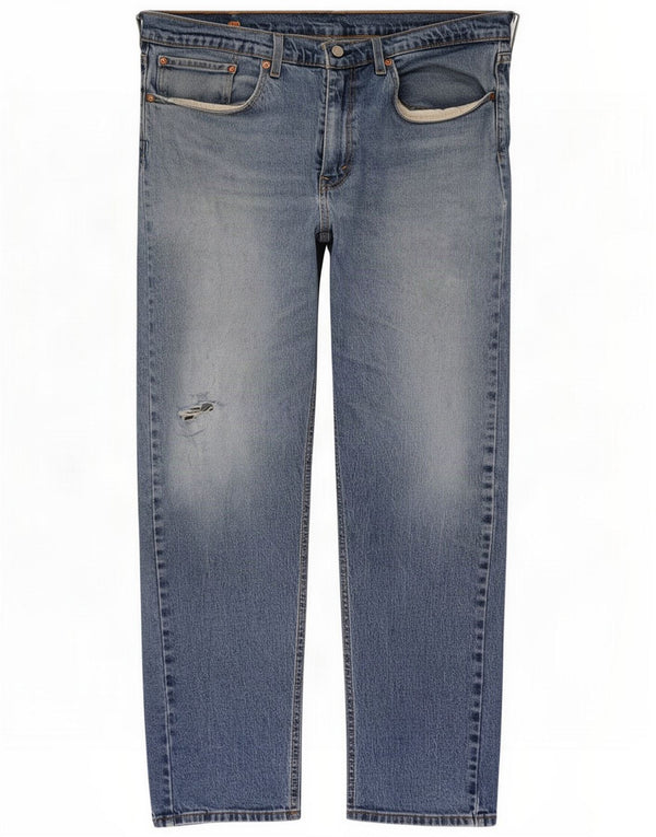 Levi's Uomo 502 Jeans affusolati W36 L32 Blu Cotone