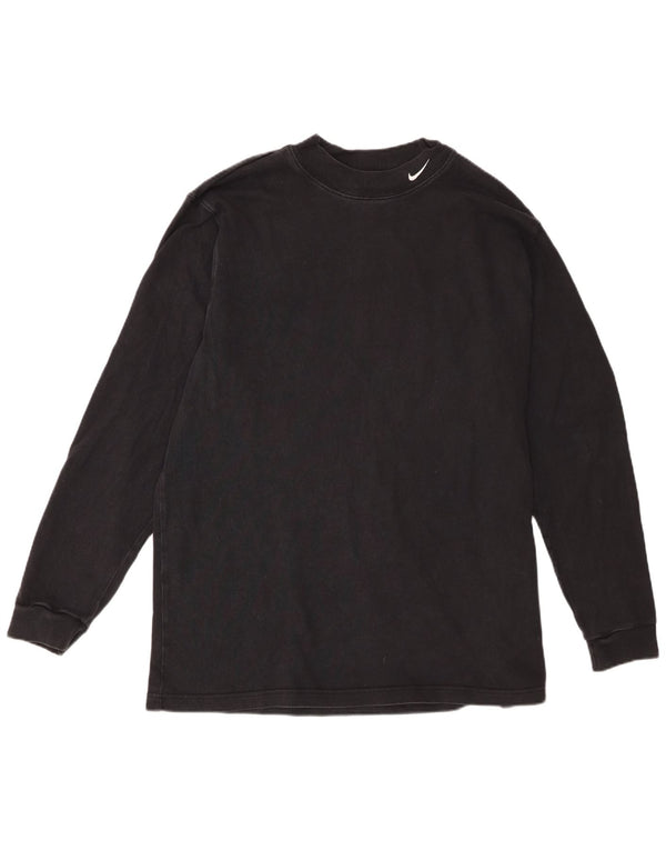 Top Nike da uomo a maniche lunghe XL in cotone nero