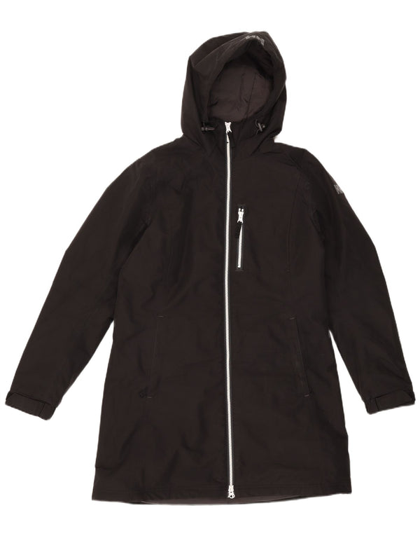 Giacca a vento con cappuccio da donna Helly Hansen UK 14 poliestere nero medio