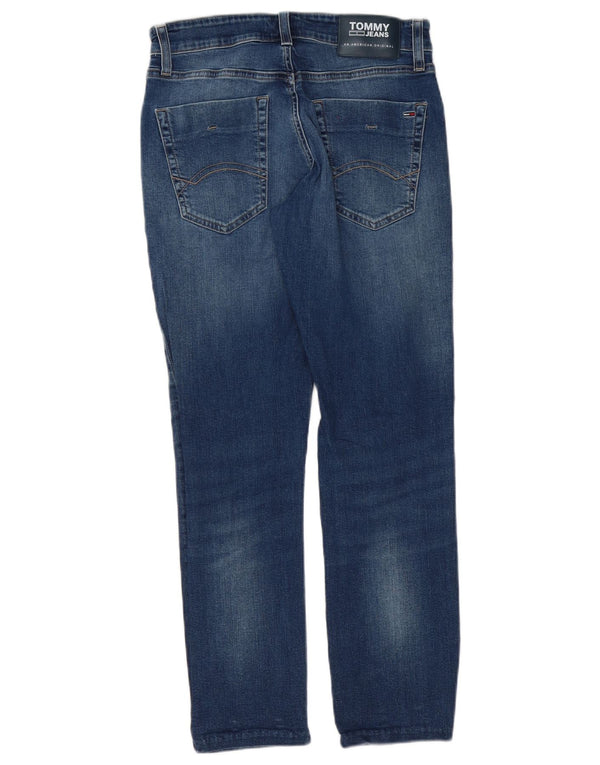 Jeans slim da uomo Tommy Hilfiger W30 L28 cotone blu