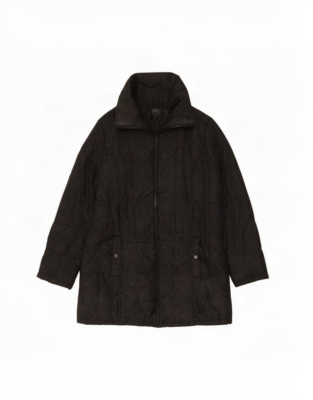 Cappotto imbottito da donna Marks & Spencer UK 14 Poliestere grigio medio