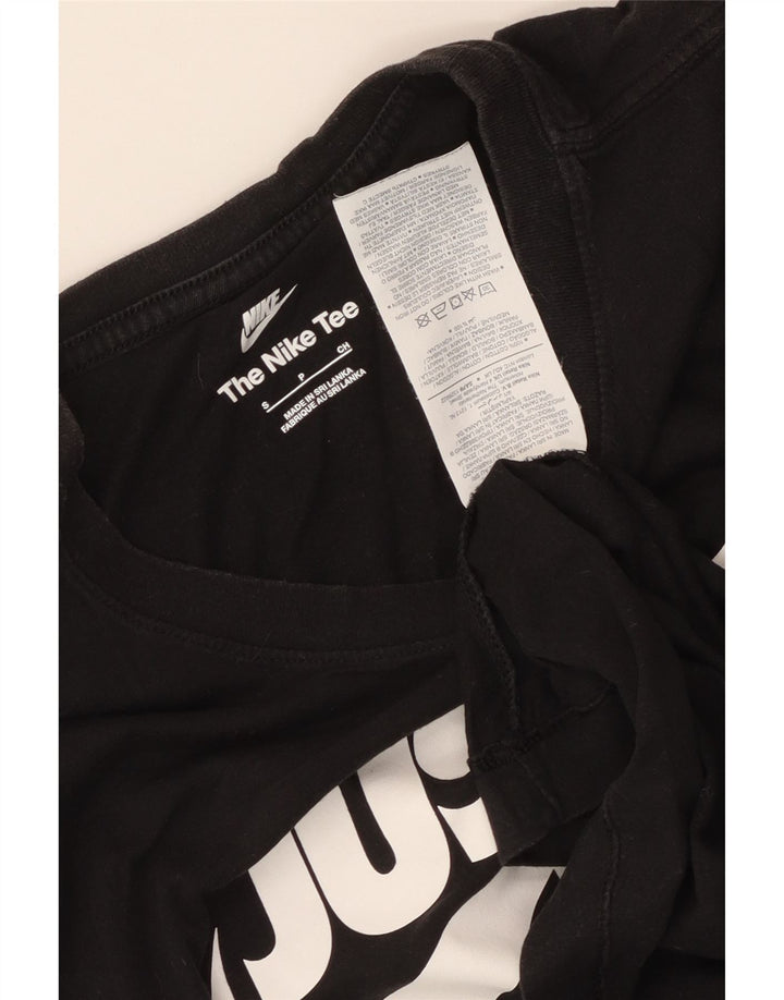 T-shirt grafica da uomo Nike Top Small in cotone nero