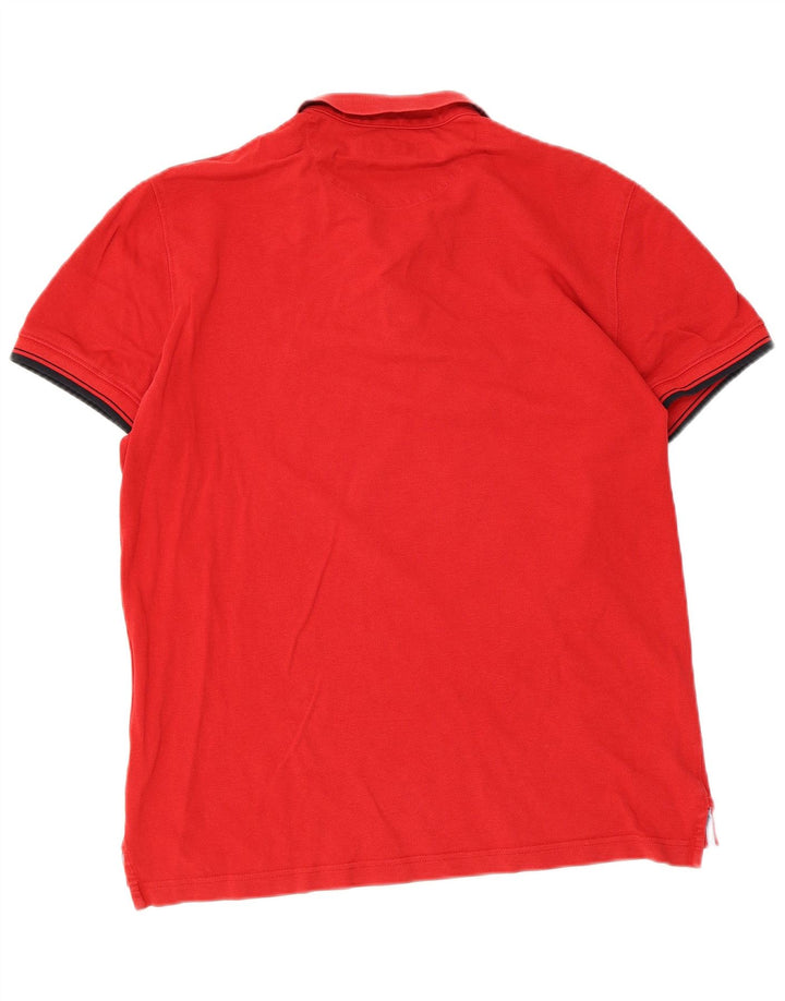 Polo da uomo vestibilità casual Massimo Dutti grande rossa