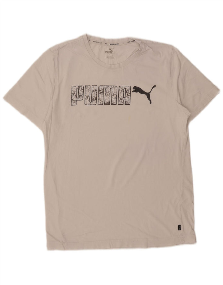 T-shirt grafica da uomo Puma Top bianca media