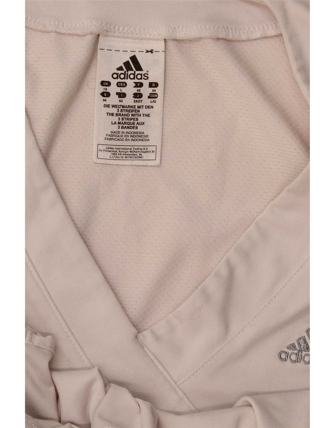Canotta Adidas Climalite da donna UK 18 XL bianca