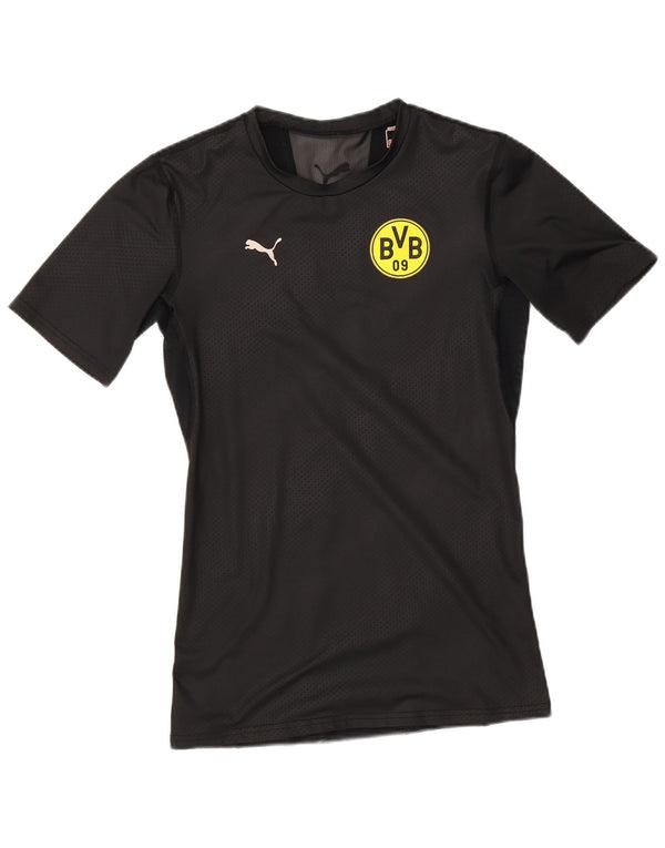 Puma Mens BVB Dortmund Graphic T-Shirt Top Medium Black