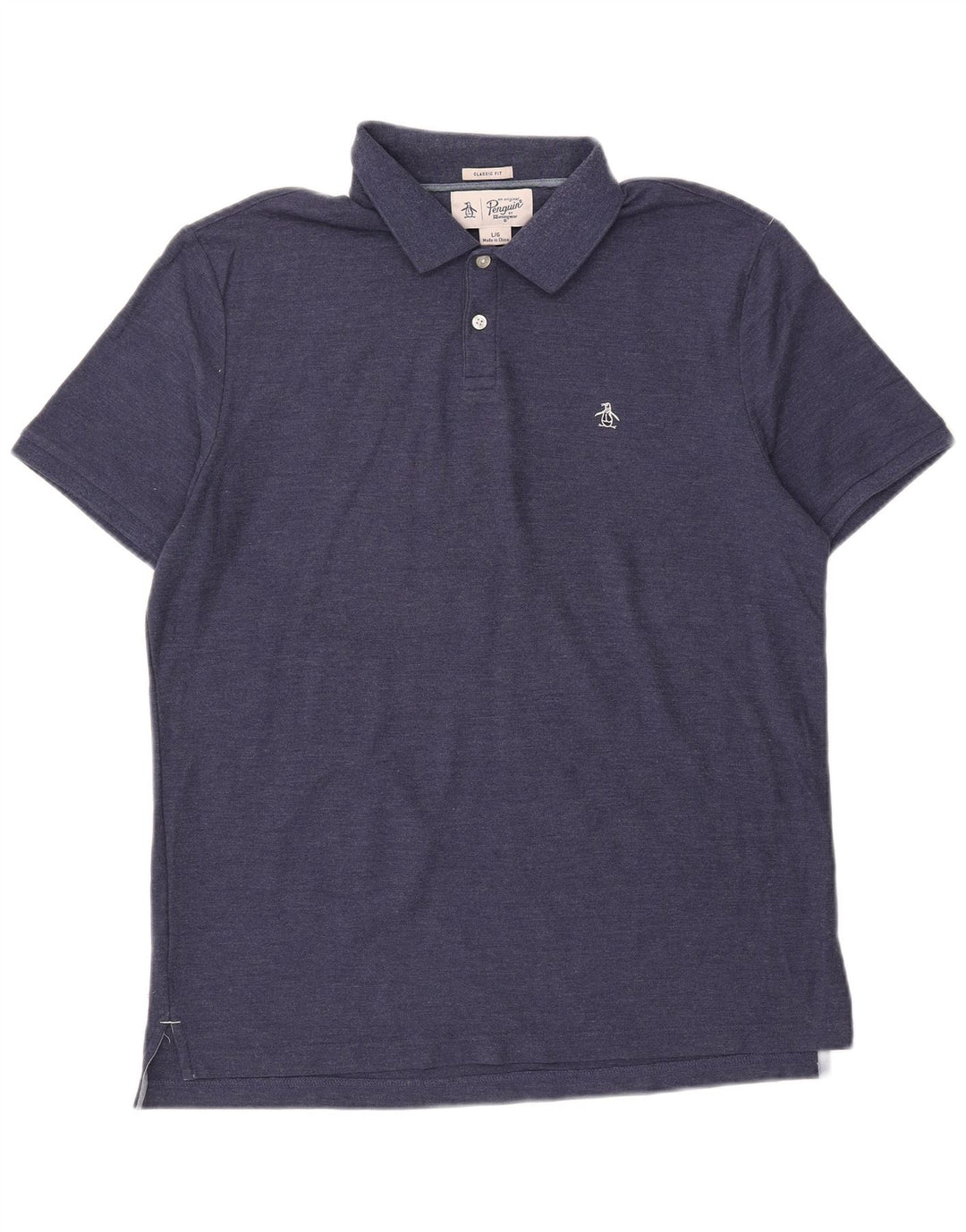 PENGUIN Polo da uomo dalla vestibilità classica, grande, blu navy