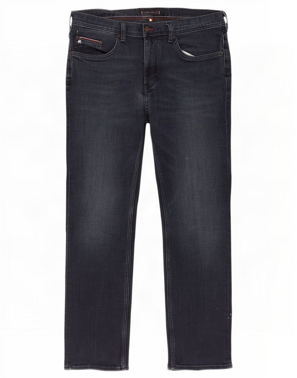 Tommy Hilfiger Mens Denton Straight Jeans W36 L30 Navy Blue Cotton