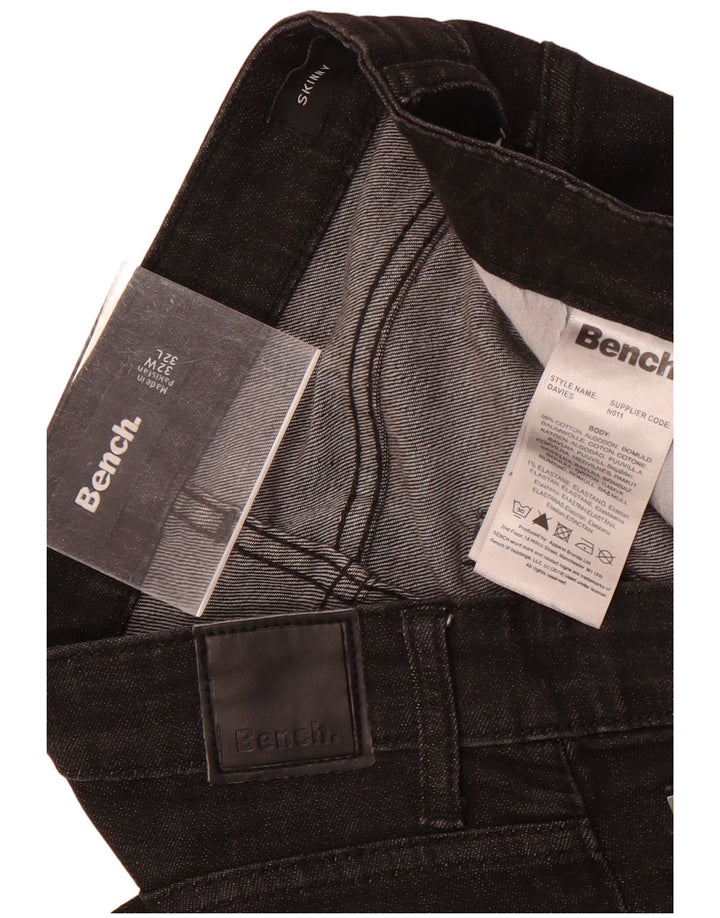 Jeans skinny da uomo Bench W32 L32 cotone nero
