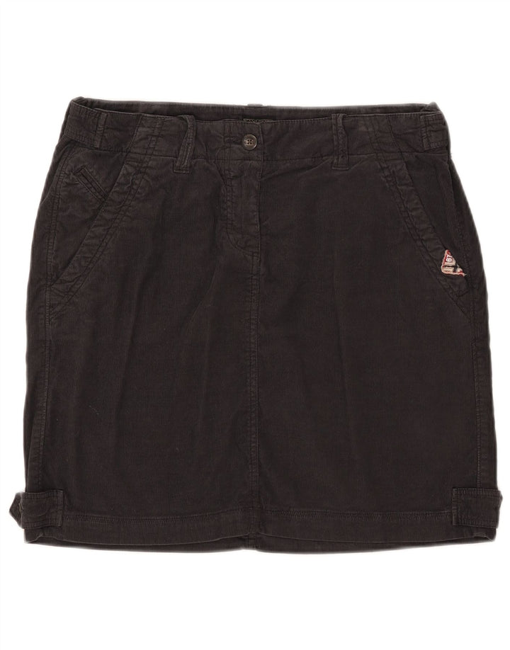 Gonna da donna in velluto a coste geografico NAPAPIJRI IT 44 media W32 cotone nero