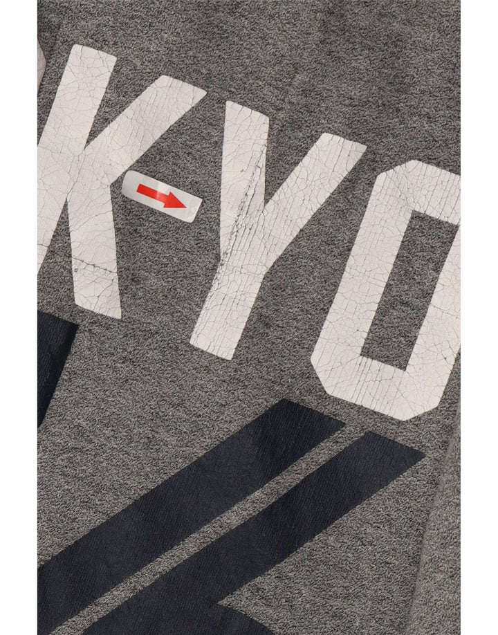 Giacca da ginnastica da uomo con grafica Superdry 2XL in cotone color block grigio