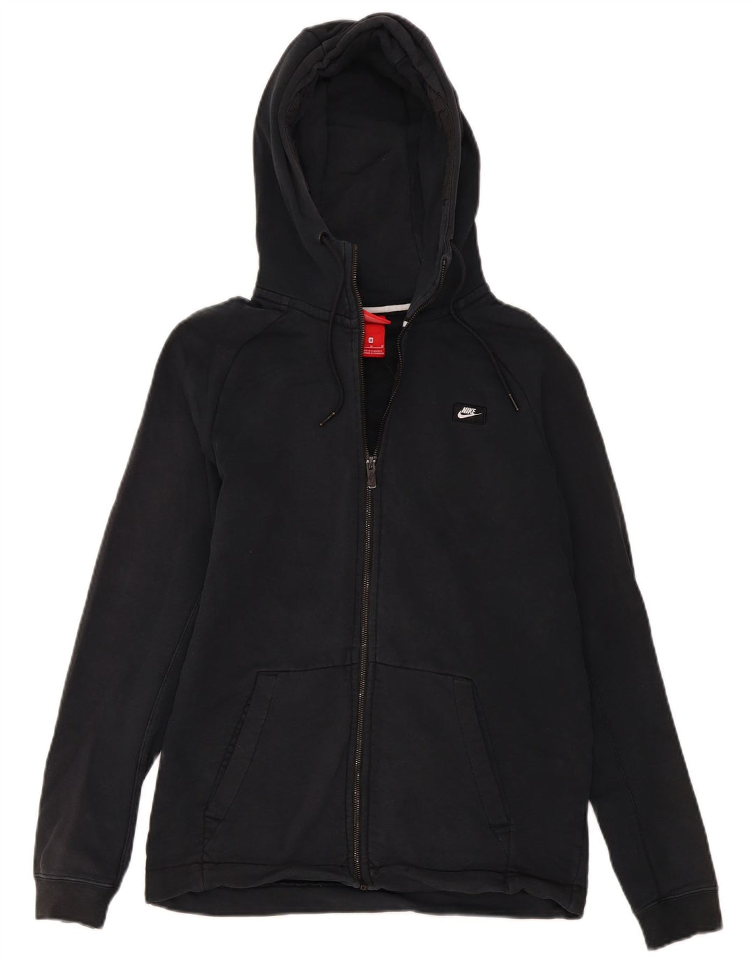 Felpa con cappuccio e zip Nike da uomo di colore nero medio